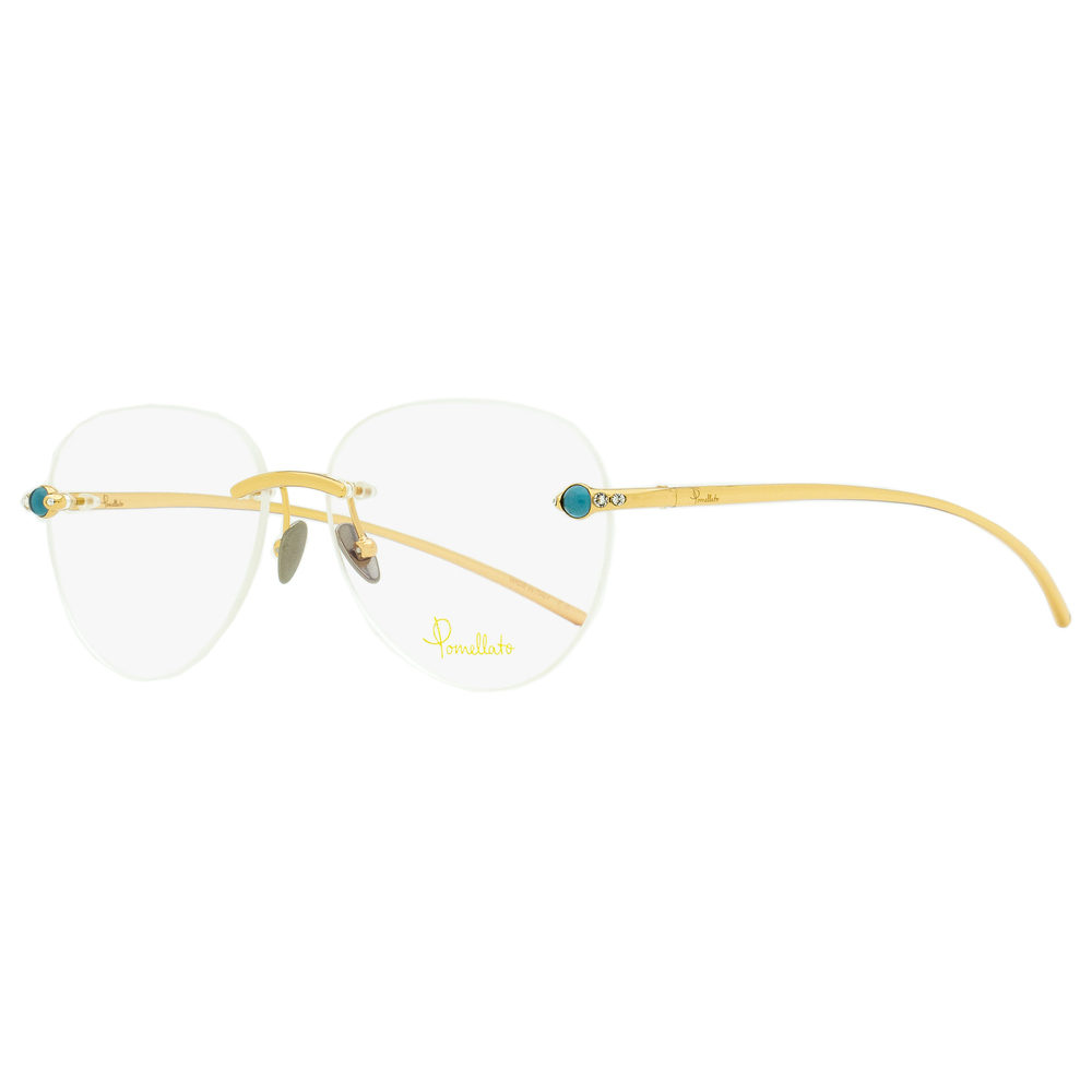 Pomellato Rimless Eyeglasses PM0069O 001 Gold/Blue 55mm